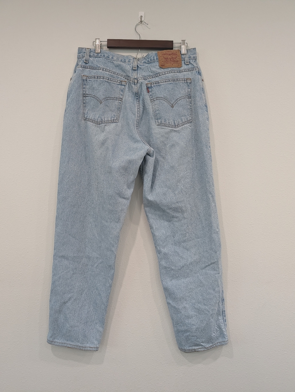 Levis 550 Stone Wash Relaxed Jeans Size 16 R Long - Picture 4 of 8